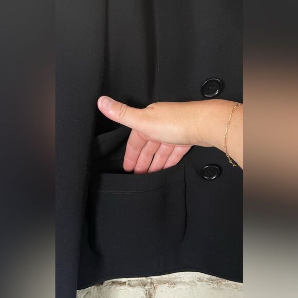 Max Studio Classic Black Blazer - Picture 4 of 7